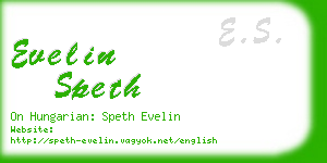 evelin speth business card